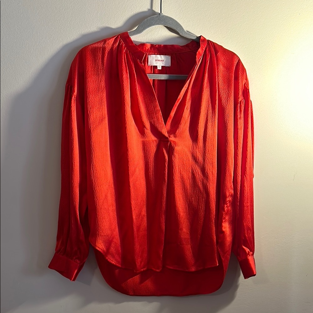 Elegant Red Women's Top